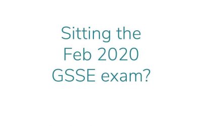Sitting the Feb 2020 GSSE Exam?