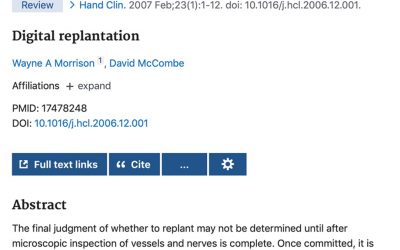 Digital Replantation
