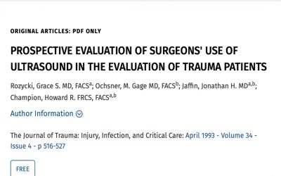 Ultrasound in Trauma