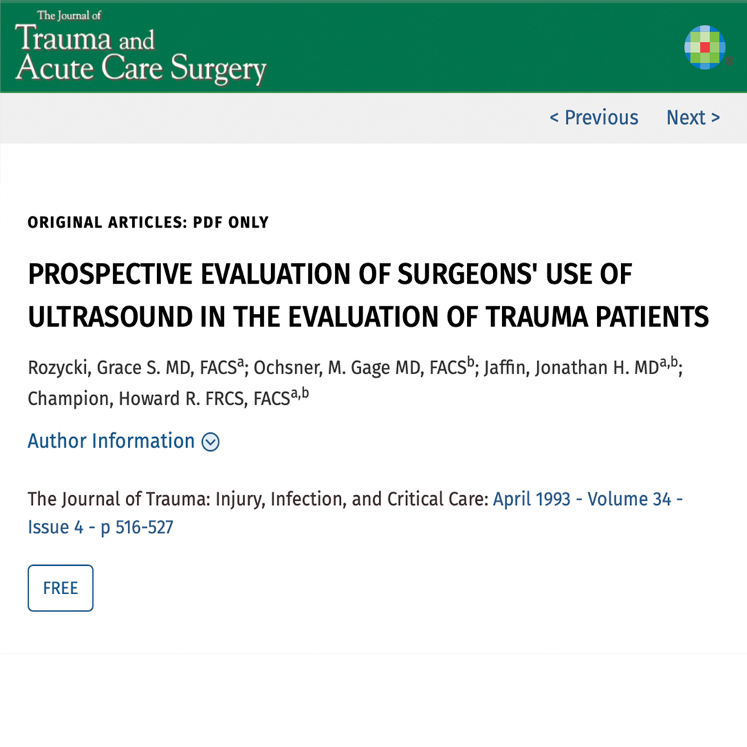 Focused Abdominal Sonography in Trauma – Primary Anatomy – GSSE