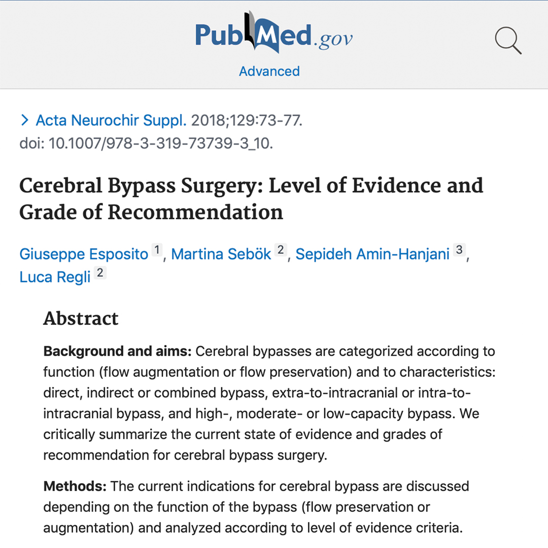 Cerebral Bypass Surgery – Indications and Evidence – Primary Ana